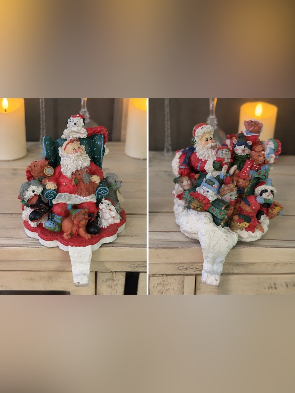 Cedar Creek Collection Vintage HEAVY Christmas Stocking Holders